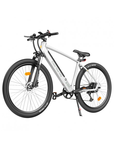 ADO DECE 300C(D30C) Bicicletta Elettrica 27.5in Pneumatico 36V 10.4Ah Batteria 250W Motore Shimano 9 velocità - Argento Saldi Di Fabbrica