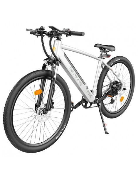 ADO DECE 300C(D30C) Bicicletta Elettrica 27.5in Pneumatico 36V 10.4Ah Batteria 250W Motore Shimano 9 velocità - Argento Saldi Di Fabbrica