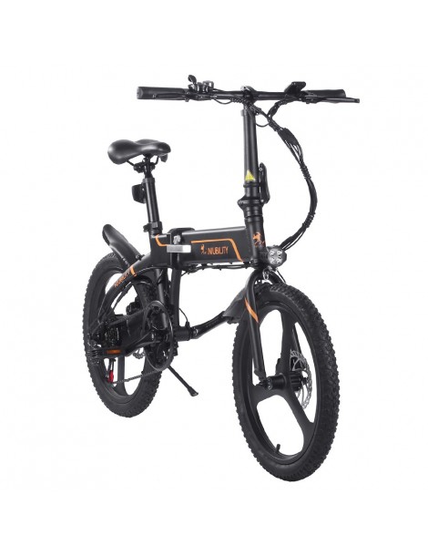 Niubility B20 20 Inch Bicicletta elettrica pieghevole 350W Motore 42V 10.4 Ah Batteria – Nero Moda
