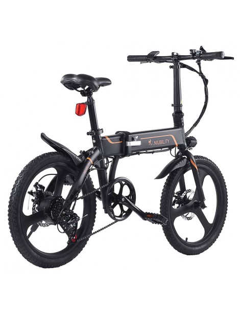 Niubility B20 20 Inch Bicicletta elettrica pieghevole 350W Motore 42V 10.4 Ah Batteria – Nero Moda