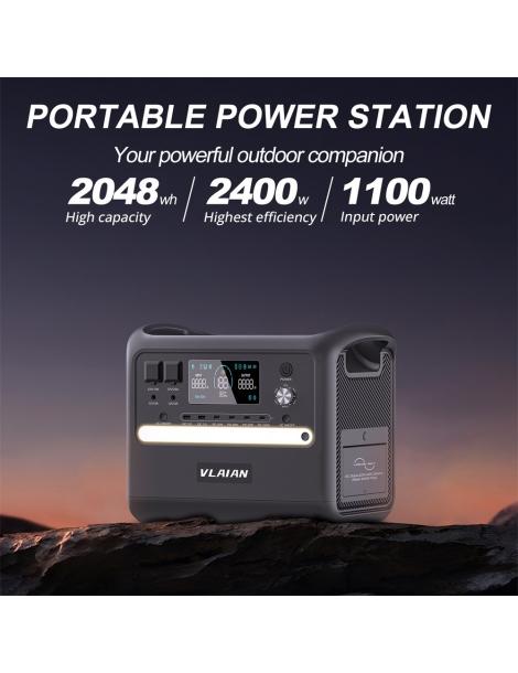 VLAIAN S2400 Generatore Solare Portatile Da 2048Wh/2400W Vendita
