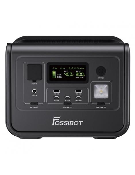 FOSSiBOT F800 Generatore Portatile Generatore Solare LiFePO4 da 512Wh - Nero Promozione Limitata