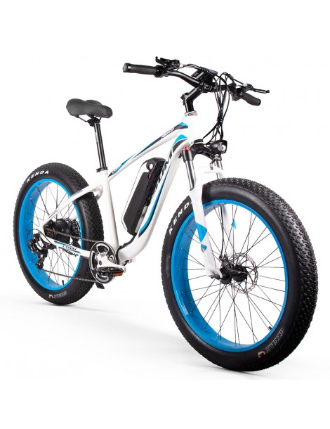 CYSUM M980 Pneumatici Grassi da 26 pollici Bicicletta Elettrica 1000W Motore Brushless 17Ah Batteria rimovibile - Nero Blu Sconto