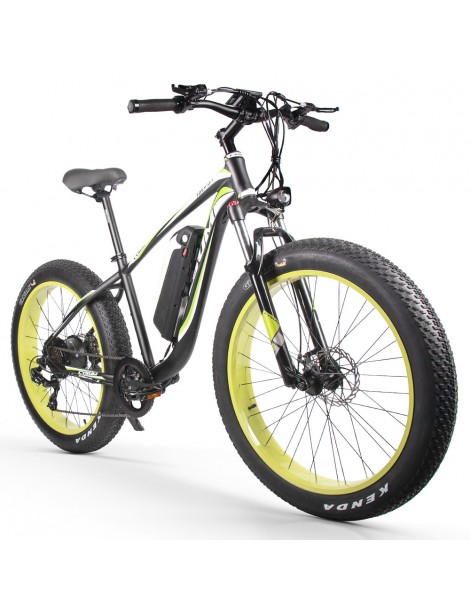 CYSUM M980 Pneumatici Grassi da 26 pollici Bicicletta Elettrica 1000W Motore Brushless 17Ah Batteria rimovibile - Nero Verde Vendite Flash