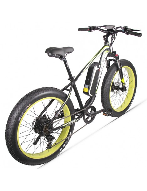 CYSUM M980 Pneumatici Grassi da 26 pollici Bicicletta Elettrica 1000W Motore Brushless 17Ah Batteria rimovibile - Nero Verde Vendite Flash