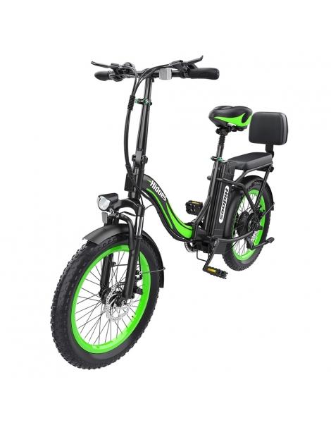 Hidoes C1 Bici Elettrica Pieghevole con Sella Posteriore Motore 750W Batteria 48V 13Ah Pneumatico Grasso 20*3 pollici 2025