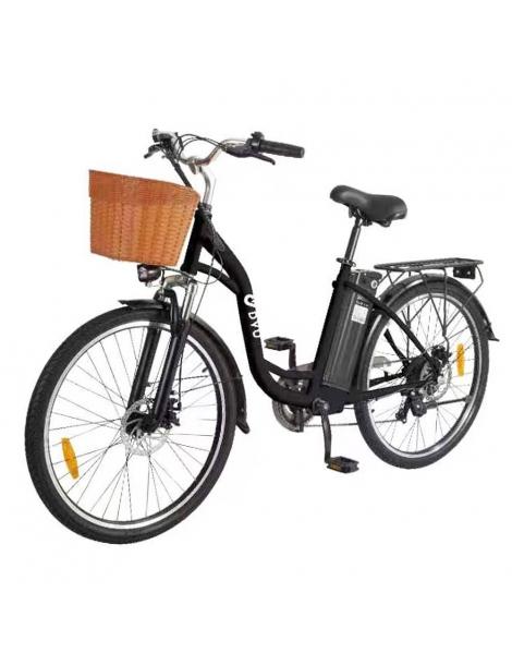 DYU C6 Bicicletta elettrica motore da 350W batteria da 12 5AH - Nero Italia