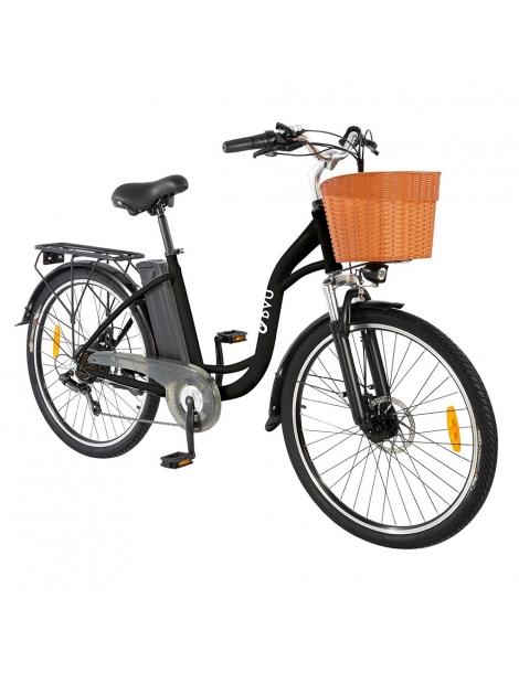 DYU C6 Bicicletta elettrica motore da 350W batteria da 12 5AH - Nero Italia