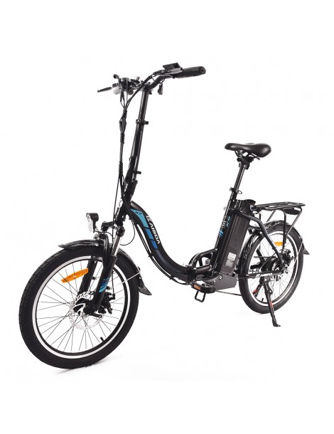 KAISDA K7 Ciclomotore elettrico pieghevole bicicletta da montagna motore 350W SHIMANO a 7 velocità controllo APP - Nero Vendita