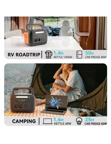 Flashfish A1001 Generatore solare portatile 1030Wh/1000W 278400mAh porte CA a onda sinusoidale pura 7 uscite - spina UE Sconto