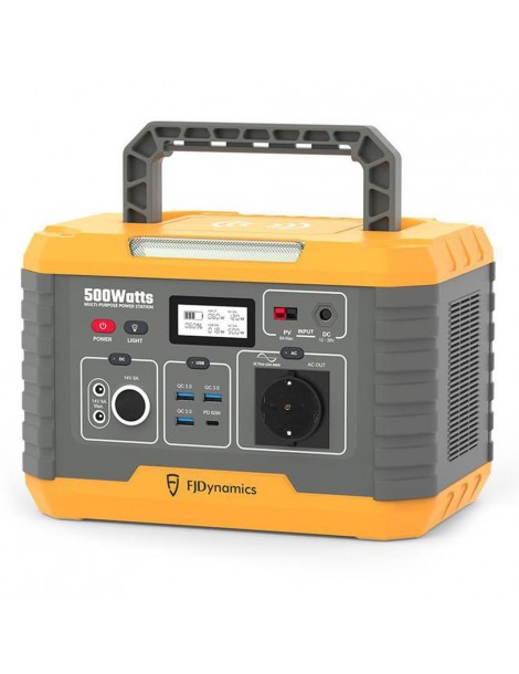 Fjdynamics Powersec MP500 520Wh/500W Centrale Elettrica Portatile Ricarica Wireless 10W 8 Porte Di Uscita Versione UE Hotsell