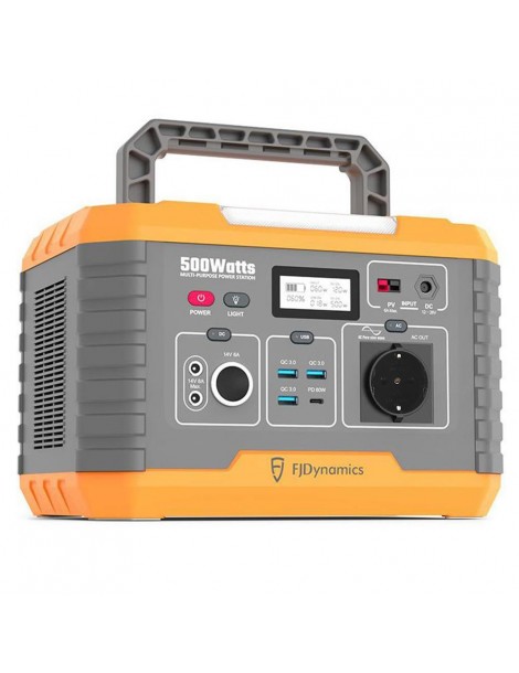Fjdynamics Powersec MP500 520Wh/500W Centrale Elettrica Portatile Ricarica Wireless 10W 8 Porte Di Uscita Versione UE Hotsell