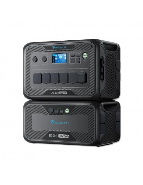 BLUETTI AC500 + B300S Power Station 5000W/3072WH Batteria LiFePO4 per il backup della batteria domestica Spedizione Gratuita