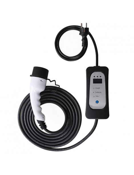ANDAIIC Modalità 2 8A/10A/13A/16A Current Adjustable 5m Cable Caricabatterie portatile EV-UE Prezzo Ridotto