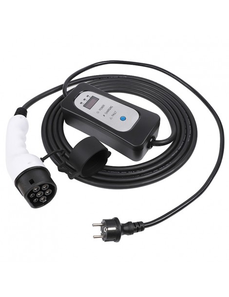 ANDAIIC Modalità 2 8A/10A/13A/16A Current Adjustable 5m Cable Caricabatterie portatile EV-UE Prezzo Ridotto