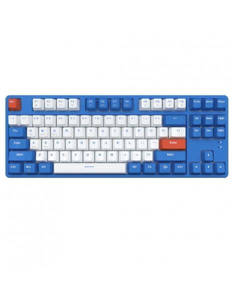 Ajazz AK871 interruttore blu 87 tasti tastiera meccanica dual-mode senza fili Offerte