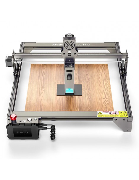 Taglierina per Incisione Laser ATOMSTACK S10 Pro 10W Potenza Macchina 50W Messa a Fuoco Fissa Spot Compresso 0 08x0 06mm Qualità Garantita