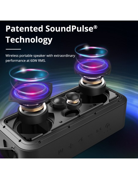 Tronsmart Force Pro 60W Speaker Bluetooth ATS2835 IPX7 - Nero Sconto