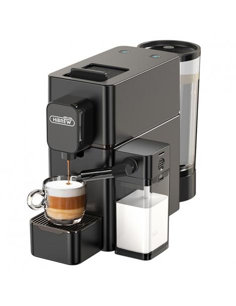 HiBREW H15 Nes Macchina da caffè a capsule estrazione ad alta pressione 20 bar serbatoio del latte rimovibile - Nero Sostegno trimestrale