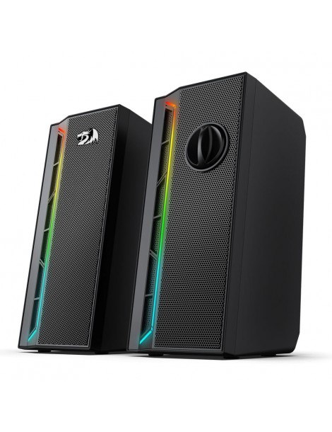 Calliope RGB Altoparlanti per PC Desktop suono potenziato a 2.0 canali e controllo del volume con cavo da 3 5 mm - Nero Qualità