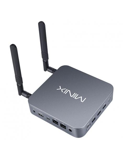 MINIX J51-C8 Max Mini PC in alluminio Windows 11 Pro 8GB DDR4 512GB M.2 PCIe NVMe SSD WiFi 6 - Grigio metallizzato Prezzo Ridotto