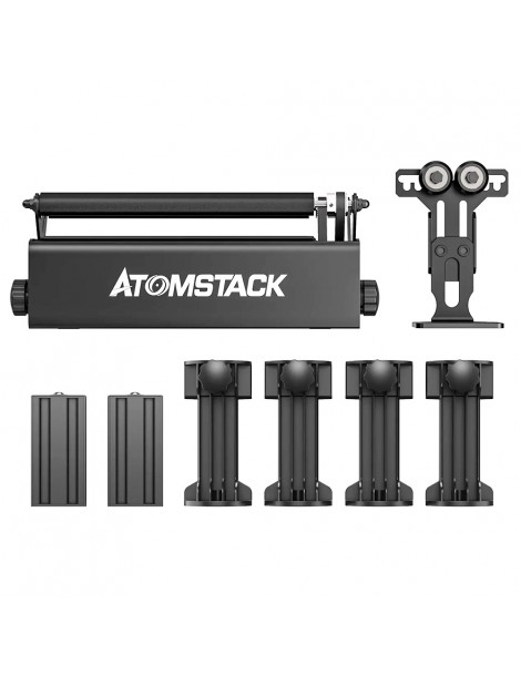 ATOMSTACK R3 Pro Rullo rotante con modulo di supporto separabile e torri di estensione incisione rotante laser a 360 gradi Vendita