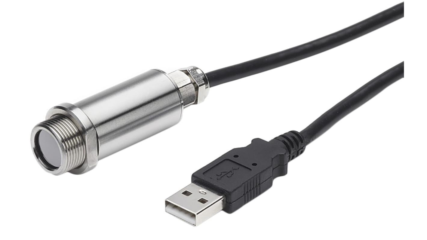 Rs-Online Sensore di temperatura IR Calex temperatura -20°C → +1000°C Modbus USB cavo da 1.45m