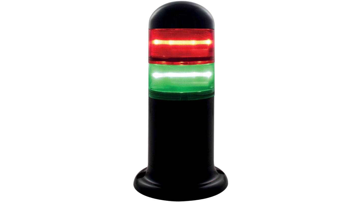 Rs-Online Torretta di segnalazione RS PRO 24 V ca/cc LED lenti Rosso/Verde