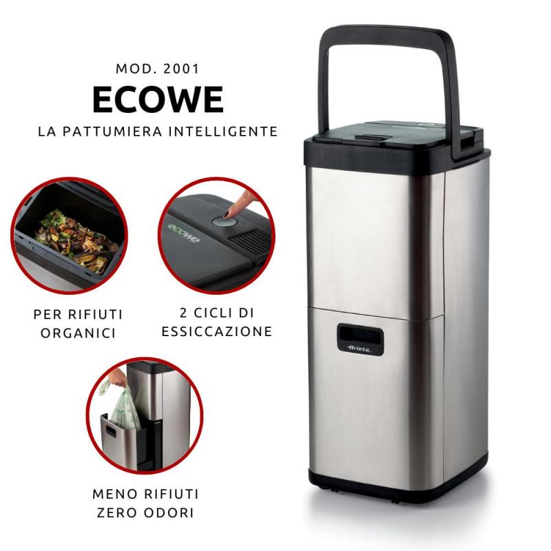 Ariete PATTUMIERA INTELLIGENTE PER ESSICCARE I RIFIUTI ORGANICI Soddisfazione Garantita