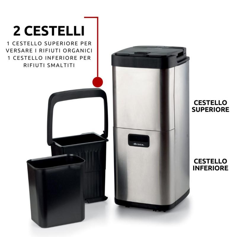 Ariete PATTUMIERA INTELLIGENTE PER ESSICCARE I RIFIUTI ORGANICI Soddisfazione Garantita