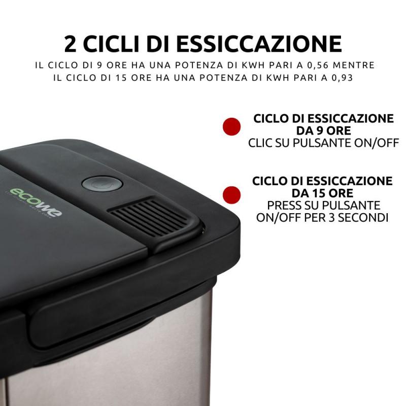 Ariete PATTUMIERA INTELLIGENTE PER ESSICCARE I RIFIUTI ORGANICI Soddisfazione Garantita