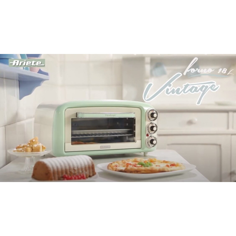 Ariete FORNO ELETTRICO VINTAGE VERDE Presa