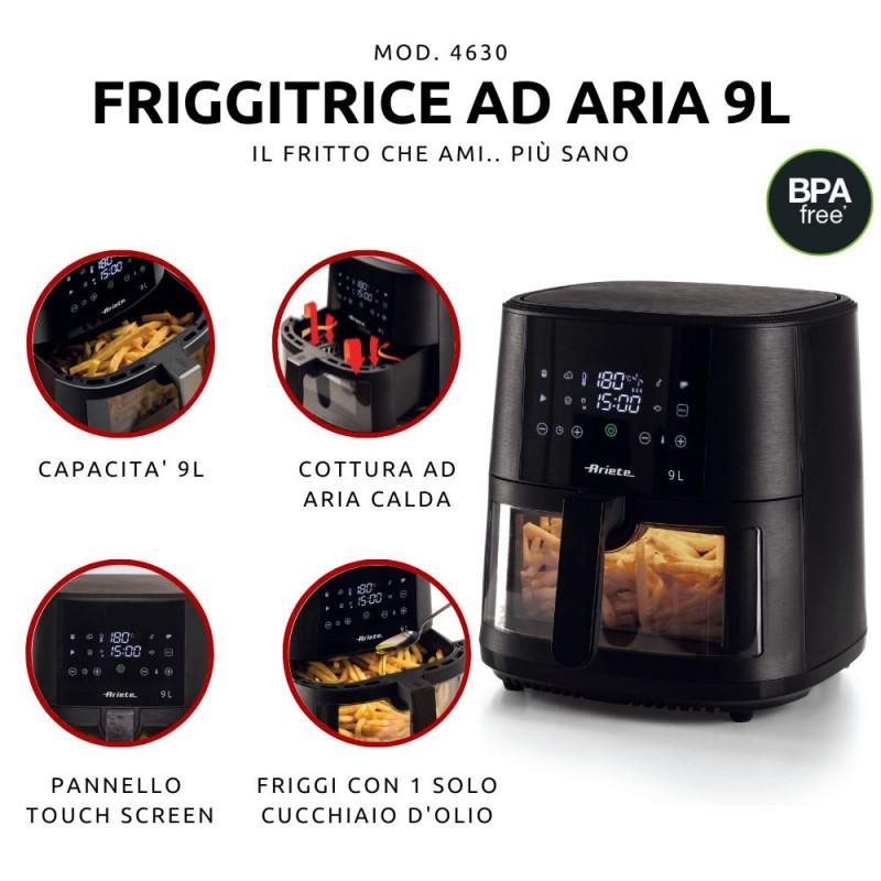 Ariete FRIGGITRICE AD ARIA CON CESTELLO TRASPARENTE Nuovo
