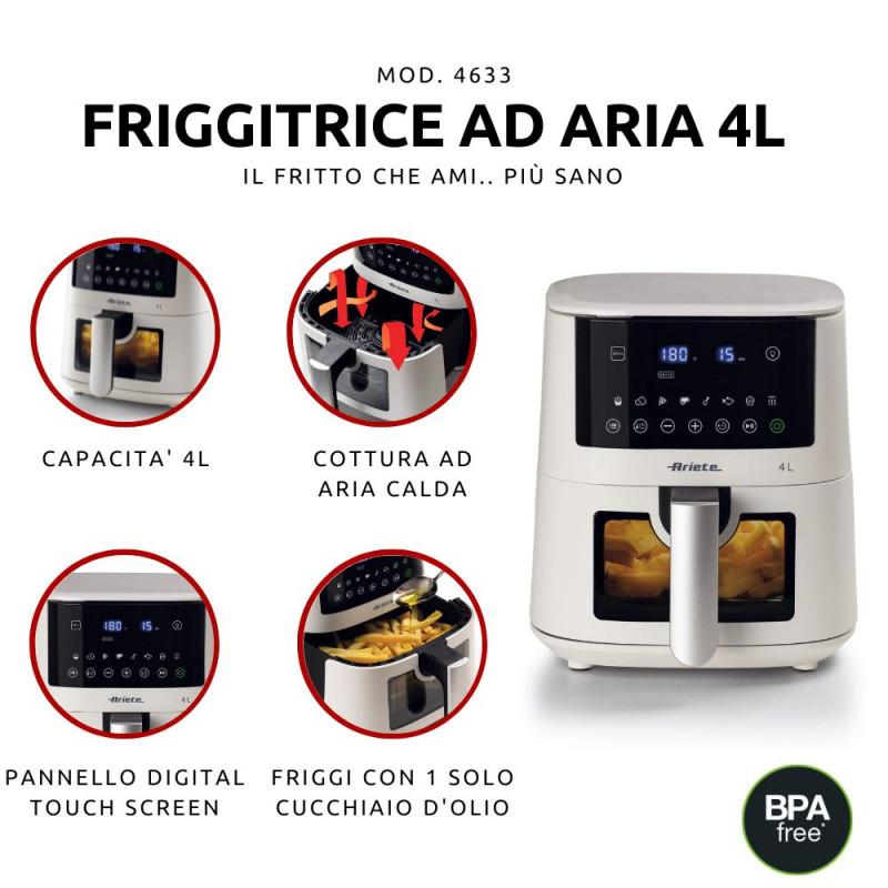 Ariete FRIGGITRICE AD ARIA 4LITRI CON VETRO Pezzi Unici