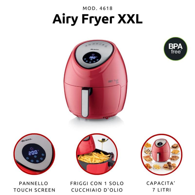 Ariete FRIGGITRICE AD ARIA XXL DA 7 LITRI ROSSO Affare Del Giorno