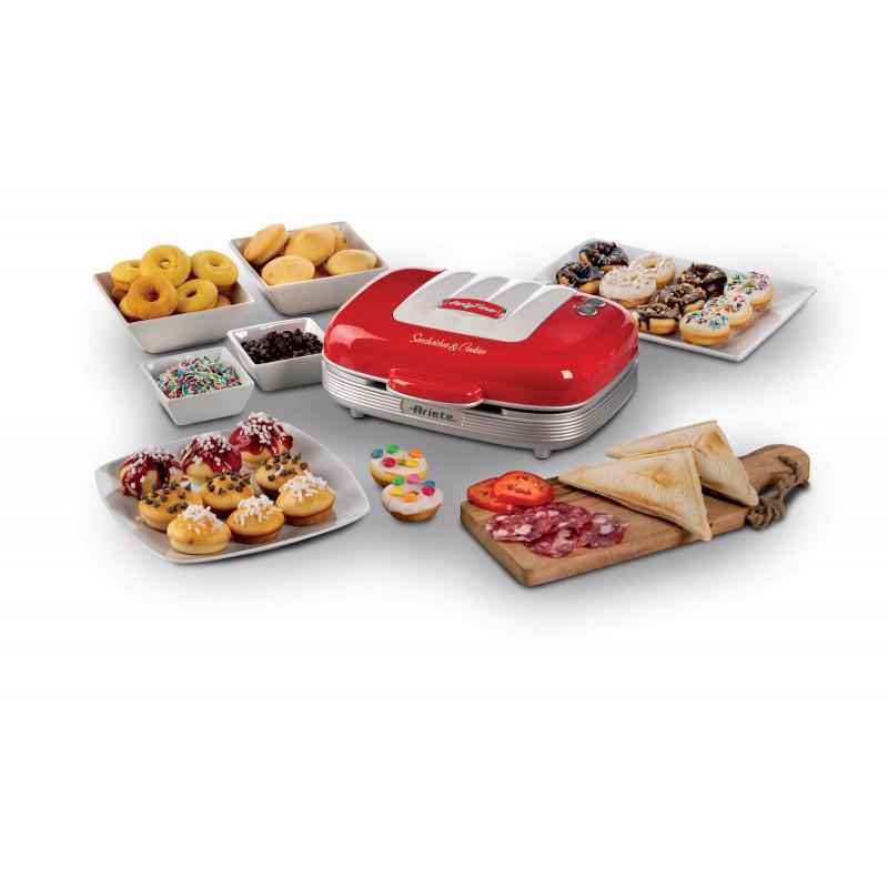Ariete PIASTRA ELETTRICA PER MUFFIN DONUTS E SANDWICHES ROSSO Offerta