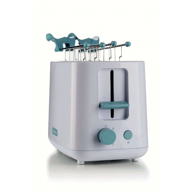 Ariete TOSTAPANE BREAKFAST BIANCO &AMP; CELESTE Spedizione Gratuita