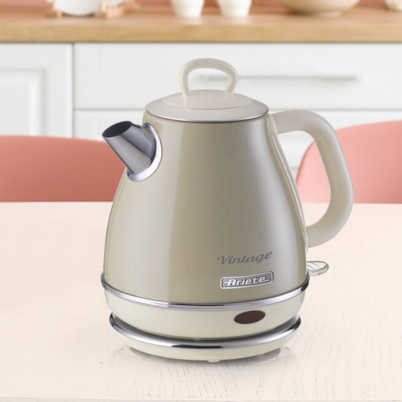 Ariete BOLLITORE ELETTRICO 1 LITRO VINTAGE BEIGE Presa