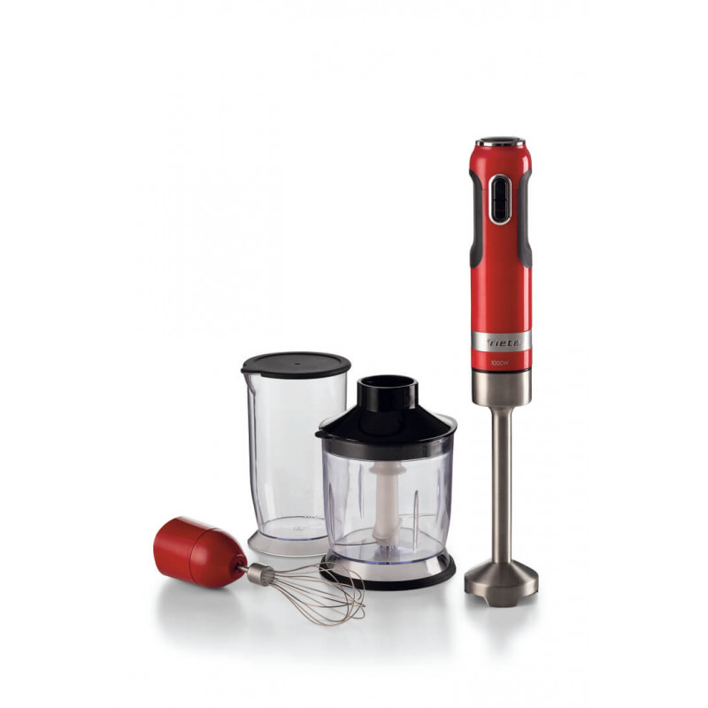 Ariete FRULLATORE A IMMERSIONE CON LAMA IN ACCIAIO INOX ROSSO