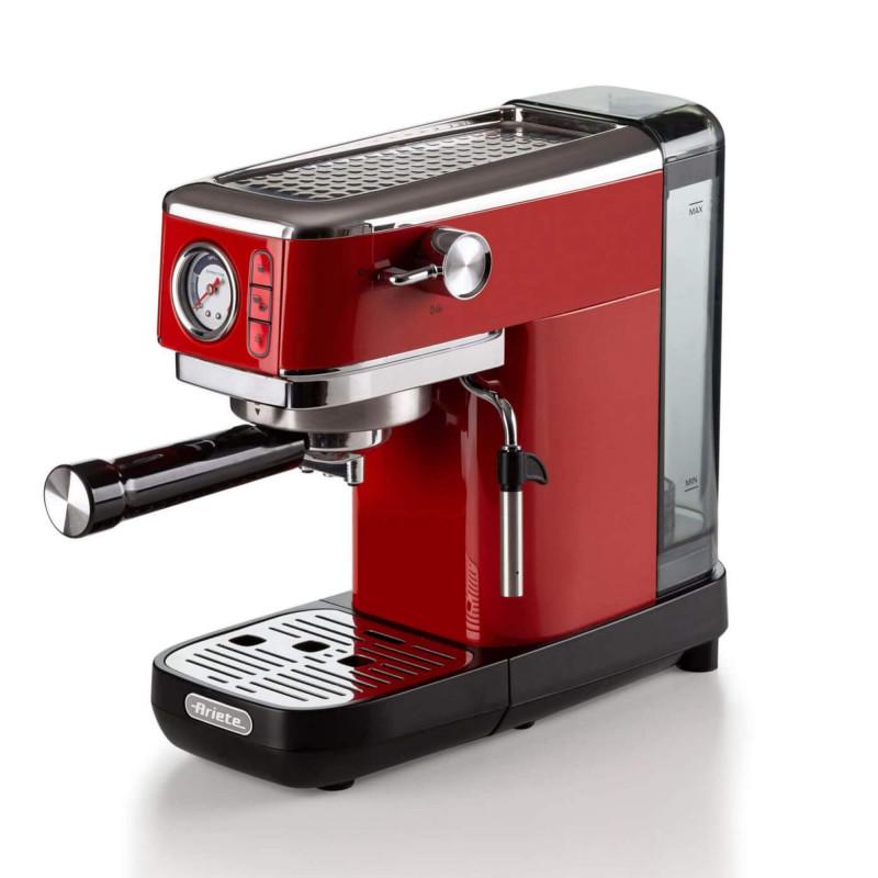 Ariete MACCHINA DA CAFFè ESPRESSO IN METALLO CON MANOMETRO ROSSO Moda