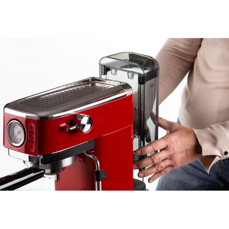 Ariete MACCHINA DA CAFFè ESPRESSO IN METALLO CON MANOMETRO ROSSO Moda
