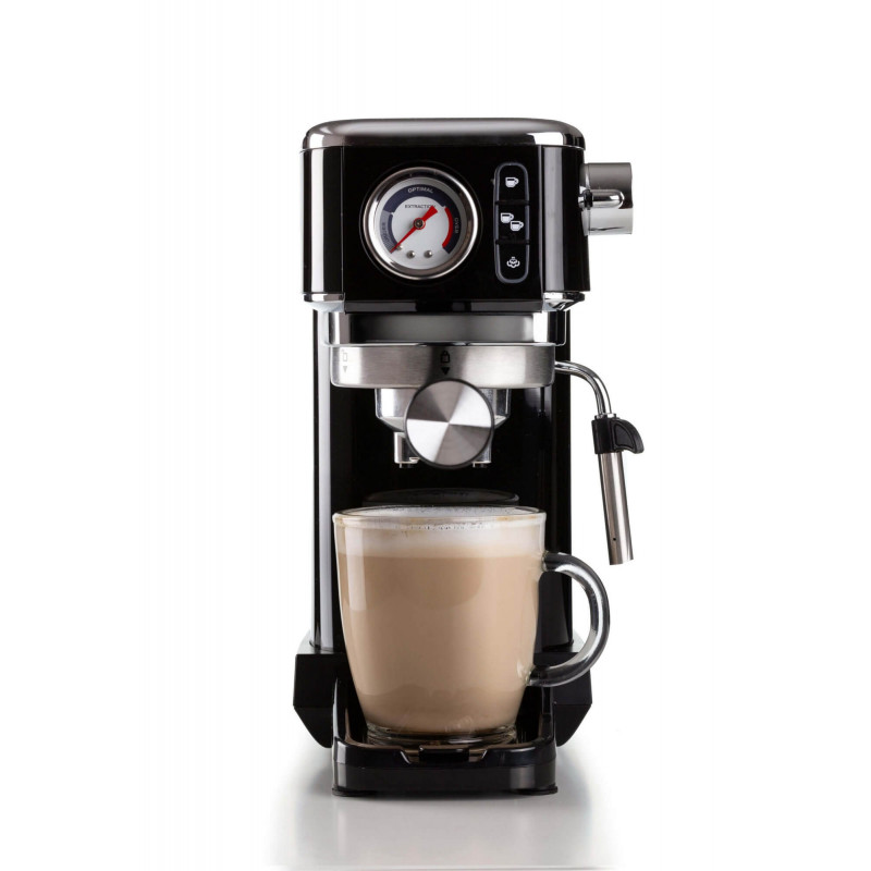 Ariete MACCHINA DA CAFFè ESPRESSO IN METALLO CON MANOMETRO NERO Italy
