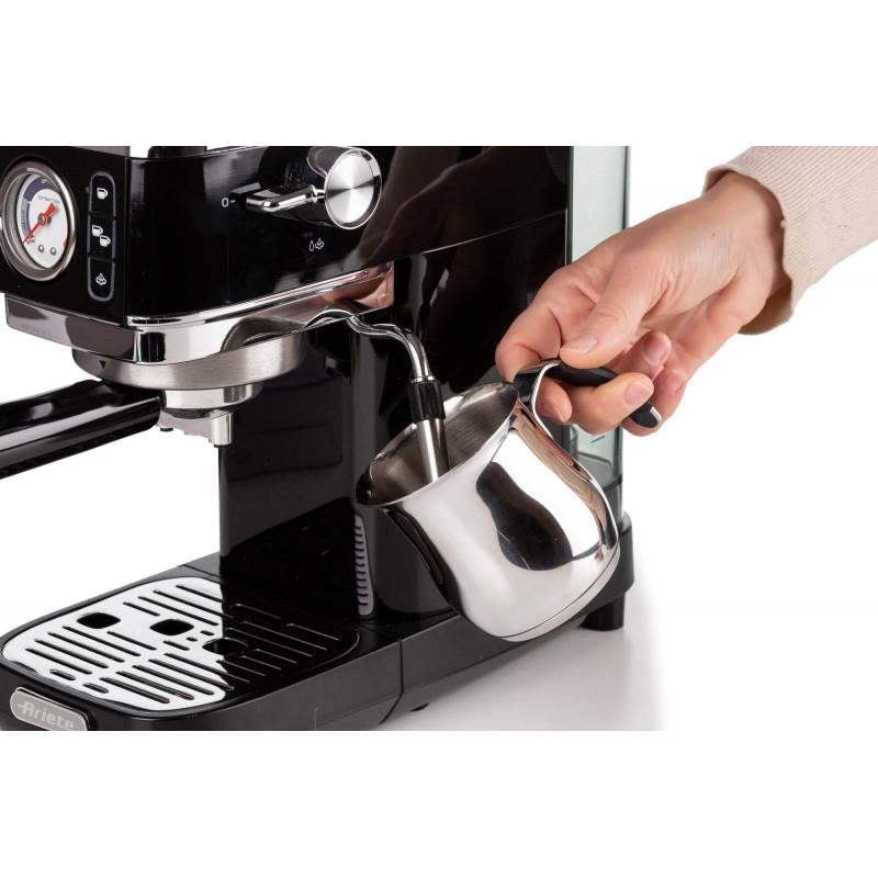 Ariete MACCHINA DA CAFFè ESPRESSO IN METALLO CON MANOMETRO NERO Italy