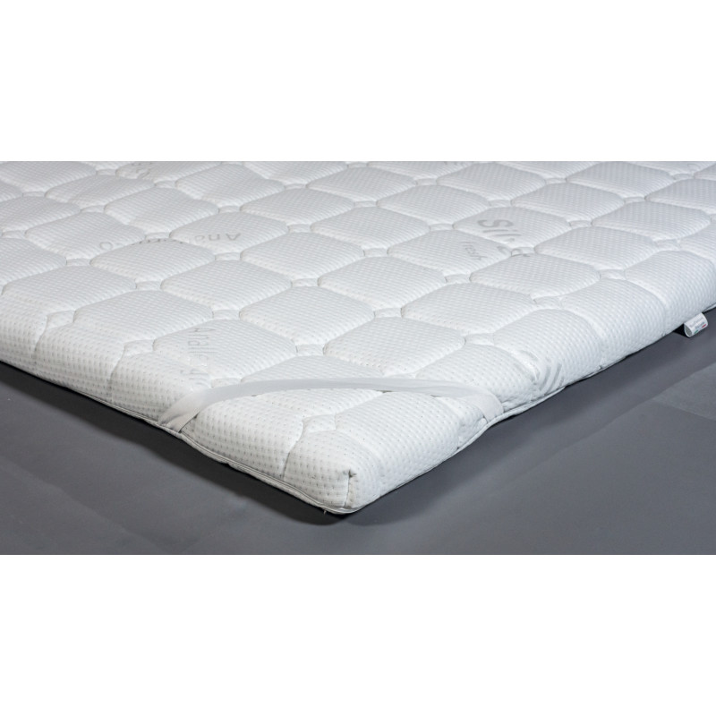 Materasso TOPPER MEMORY - 6 cm Anallergico Memory Fresh 100% Policotone 3D Air Made in Italy (VARIE MISURE) Promozione Limitata