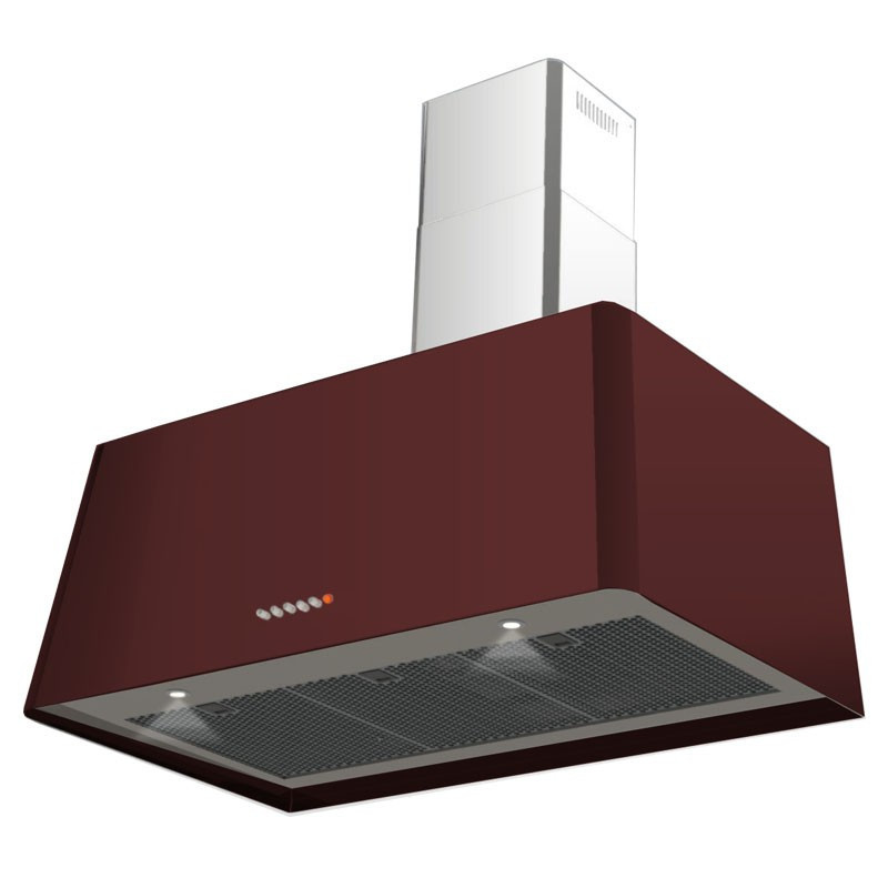 Lofra Rainbow 90 Cappa aspirante a parete Bordeaux 600 m³/h A Saldi