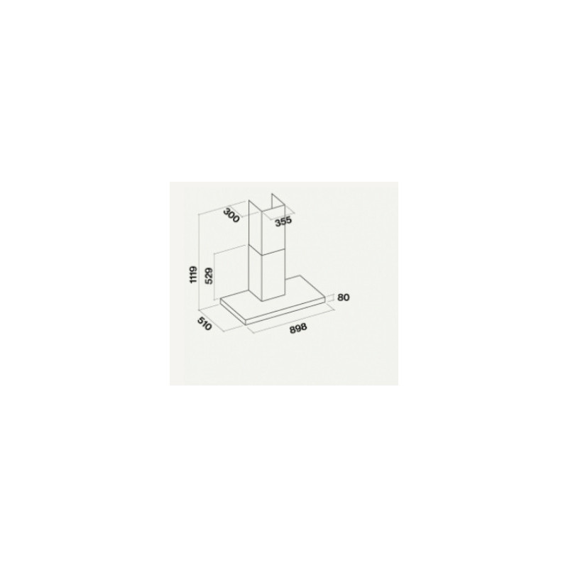 Falmec Plane No-Drop Cappa aspirante a parete Acciaio inox 800 m³/h B Promozione