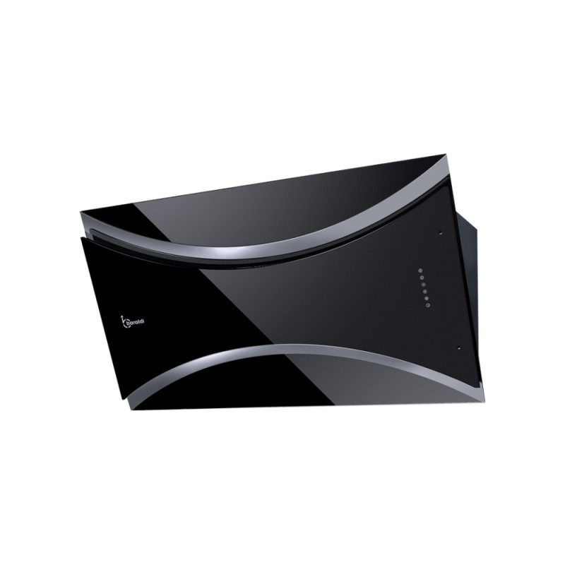 Baraldi QEEN Cappa Cucina a Parete 90 cm 900 m3/h - Vetro Nero Spedizione Gratuita