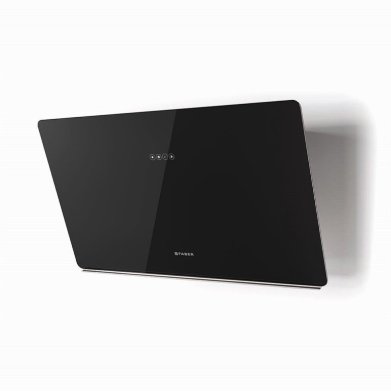 FABER 330.0615.676 cappa aspirante a parete glam light zero drip bk a80 730m³/h classe b vetro nero Shopping Online
