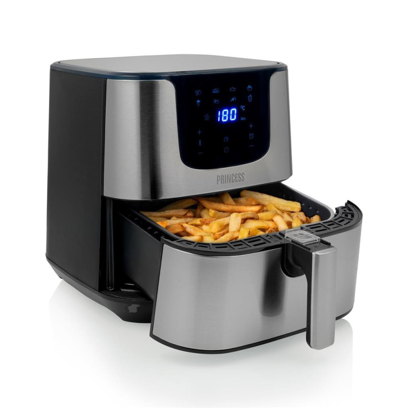 Princess 182060 Singolo 5 5 L Indipendente 1700 W Friggitrice ad aria calda Argento Qualità