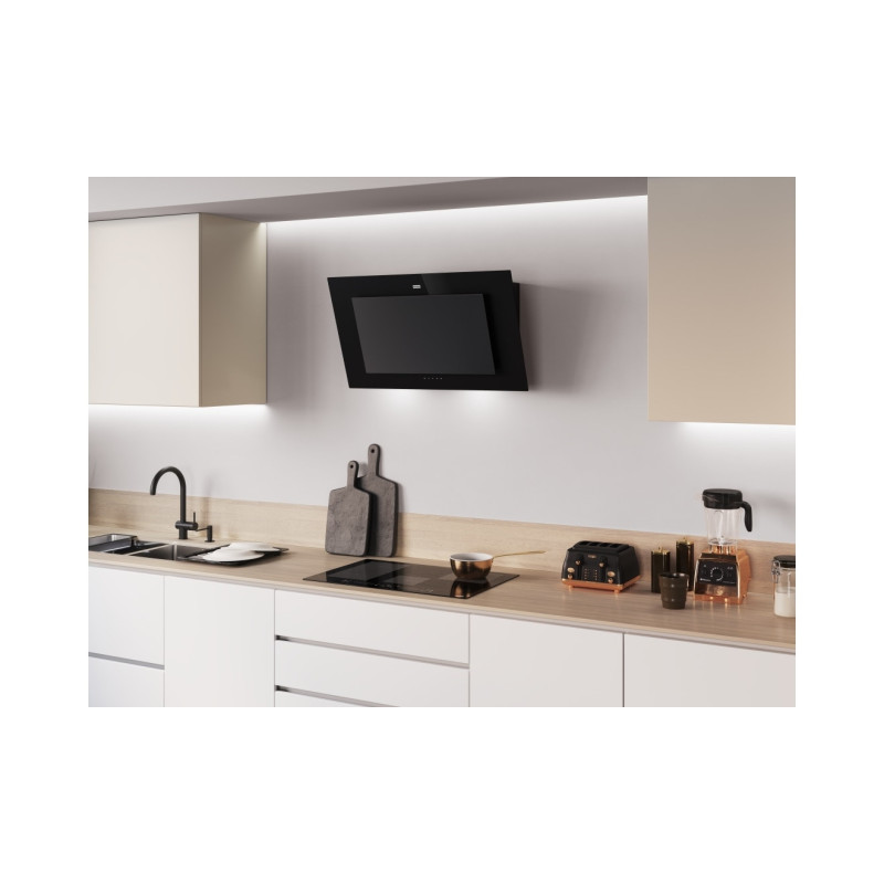 Franke FMAPRO907BK/BKMAT Cappa aspirante a parete Nero 450 m³/h A+ Vendite Flash
